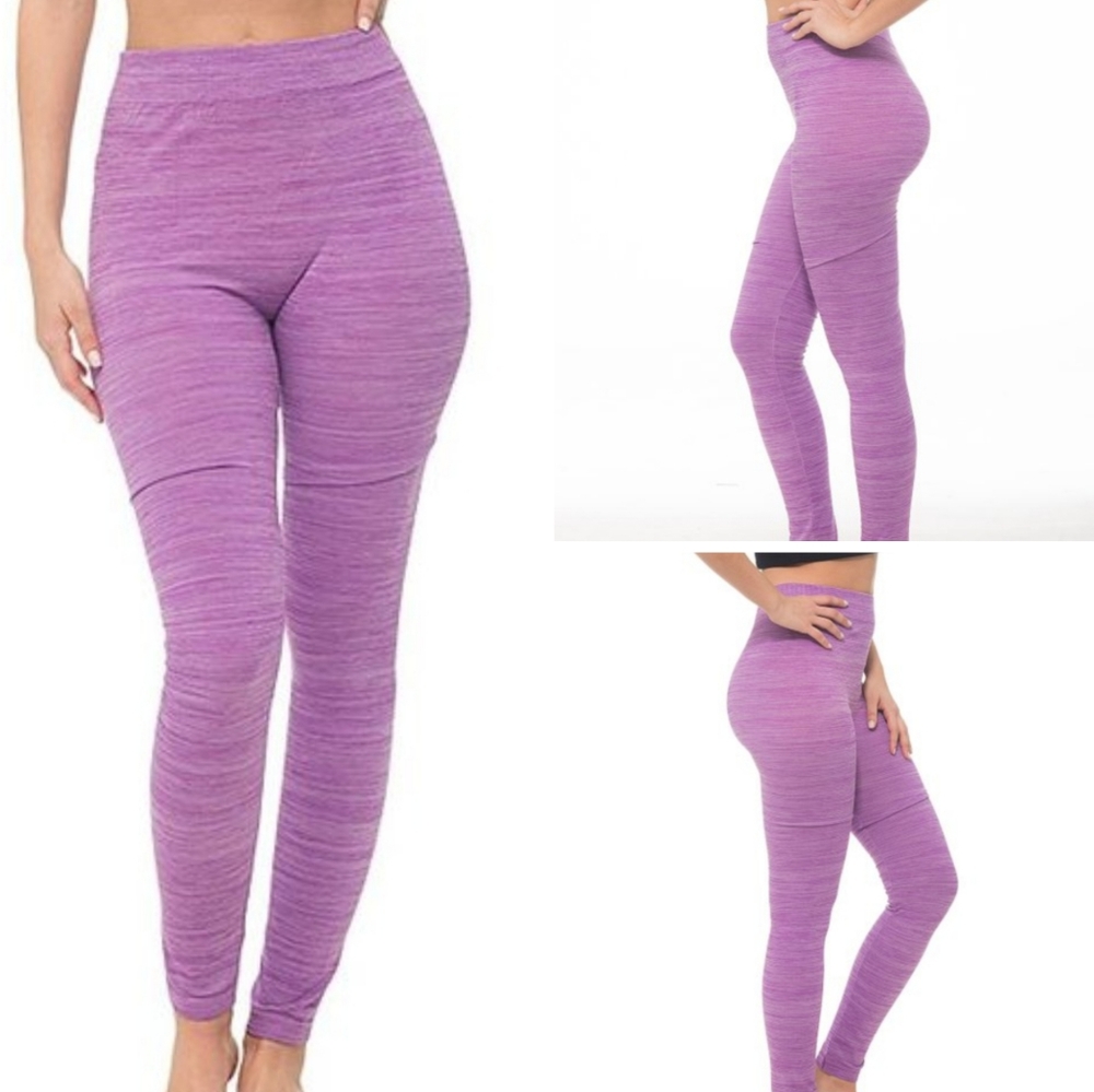 Coco Limon Purple Space Dye Leggings